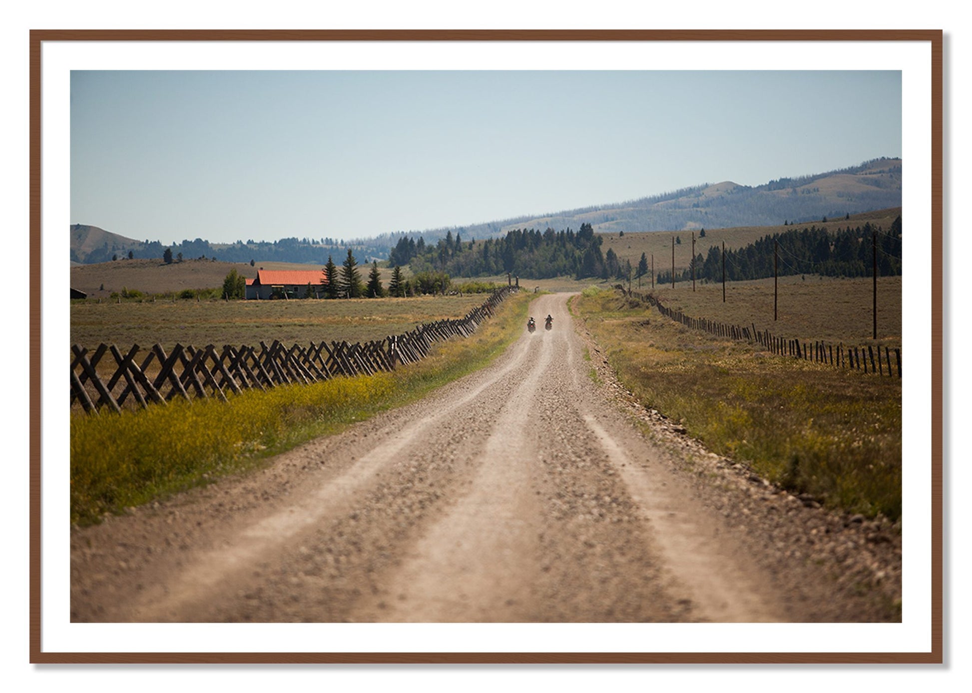 Framed photograph of Get Lost by Dylan Ozanich, Walnut frame, Borders