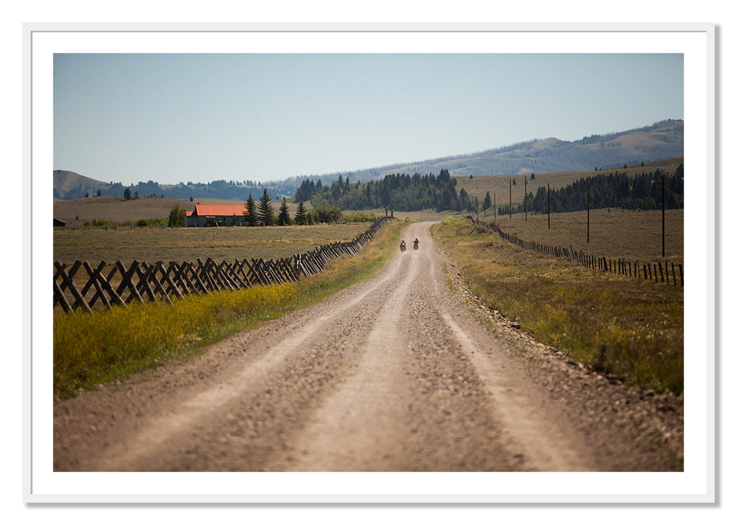 Framed photograph of Get Lost by Dylan Ozanich, White frame, Borders
