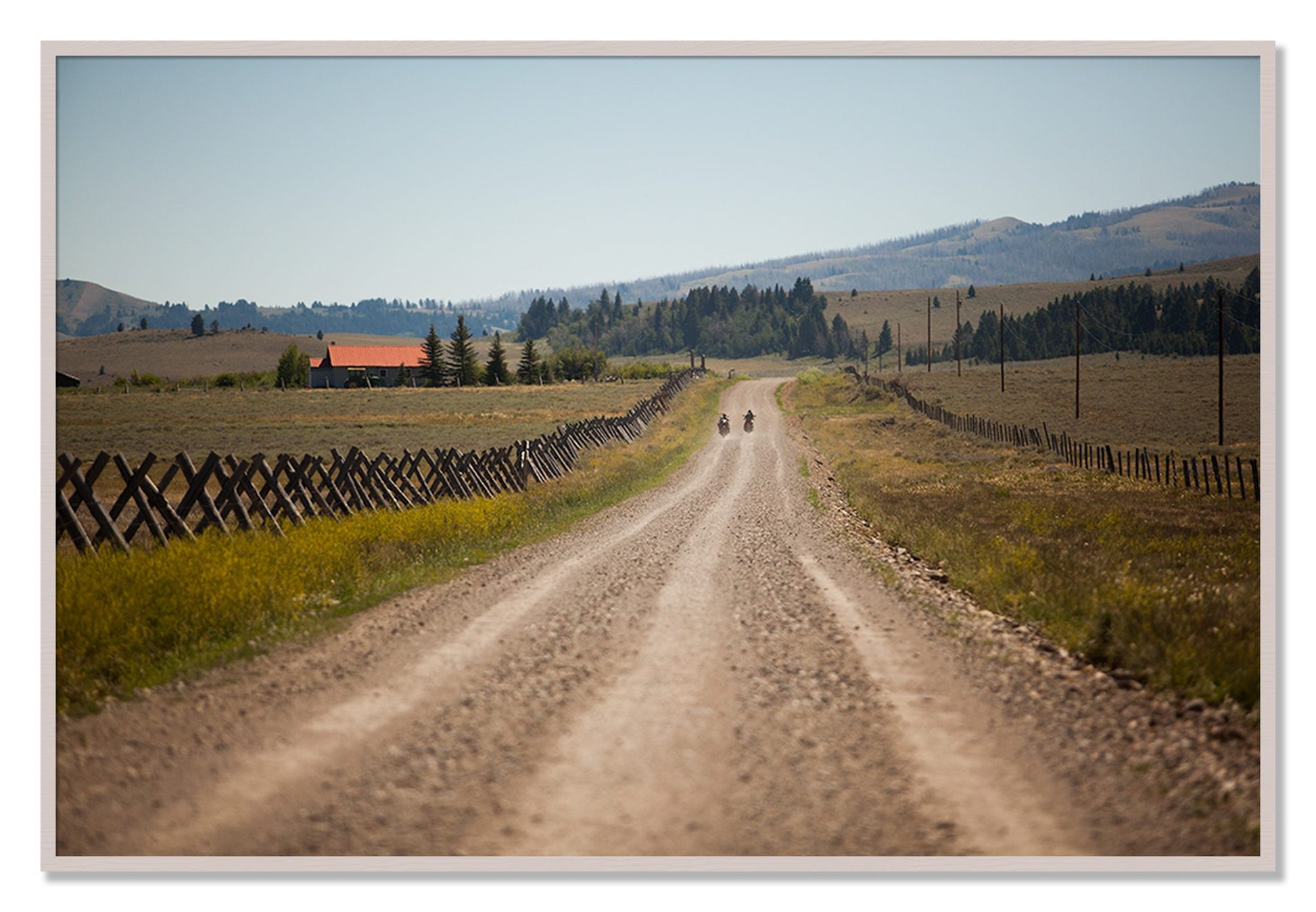 Framed photograph of Get Lost by Dylan Ozanich, White Maple frame, Full Bleed