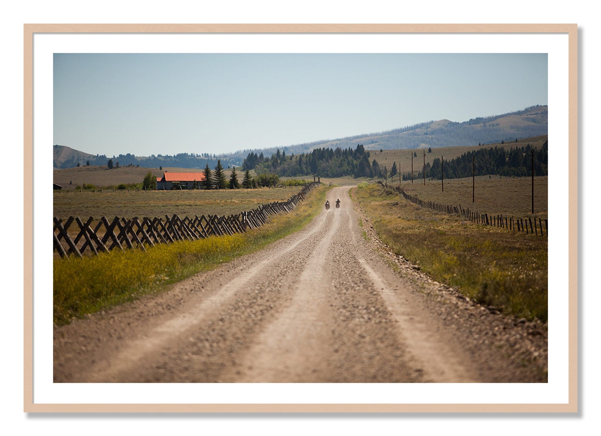 Framed photograph of Get Lost by Dylan Ozanich, Maple frame, Borders