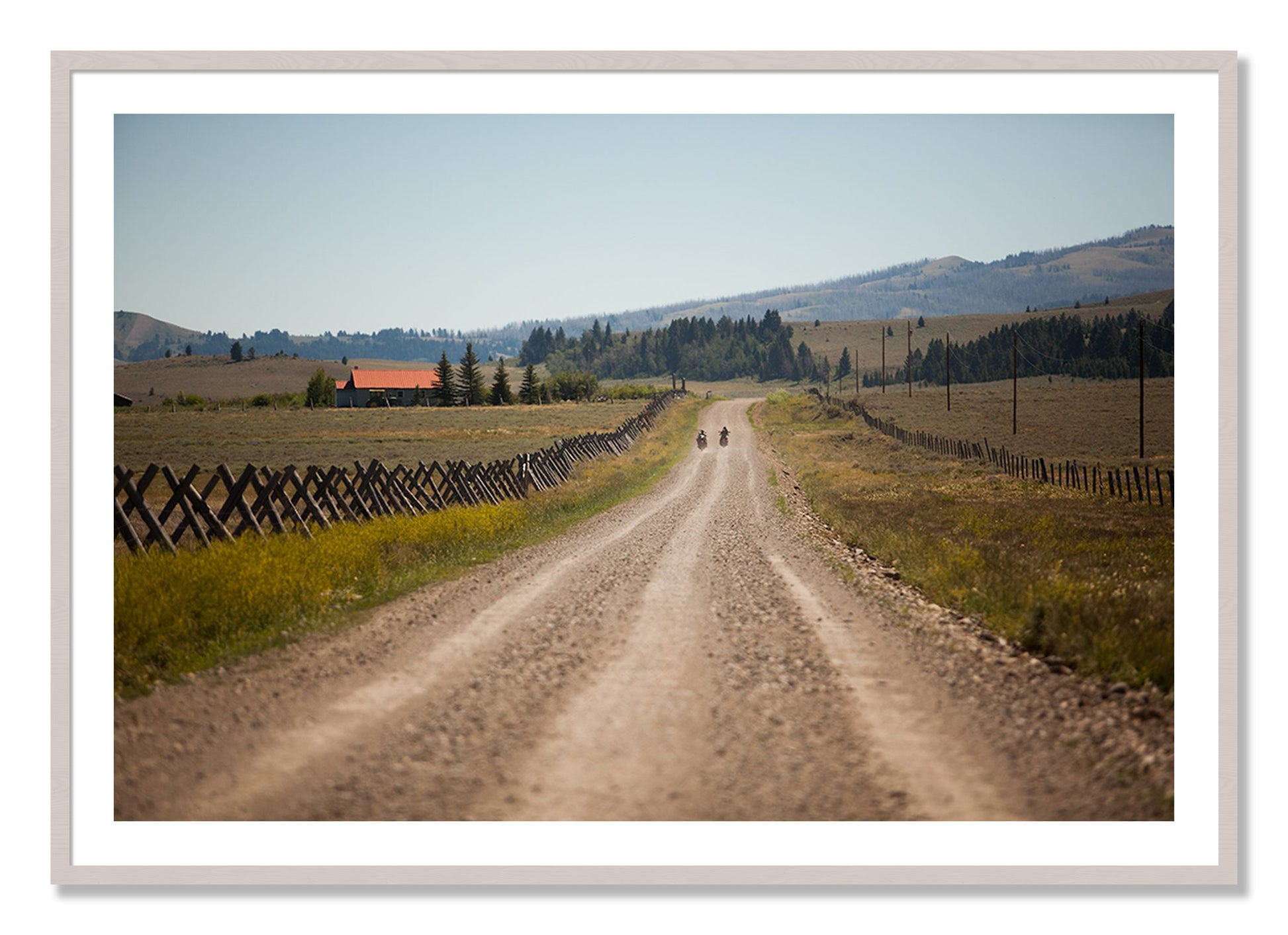 Framed photograph of Get Lost by Dylan Ozanich, White Maple frame, Borders