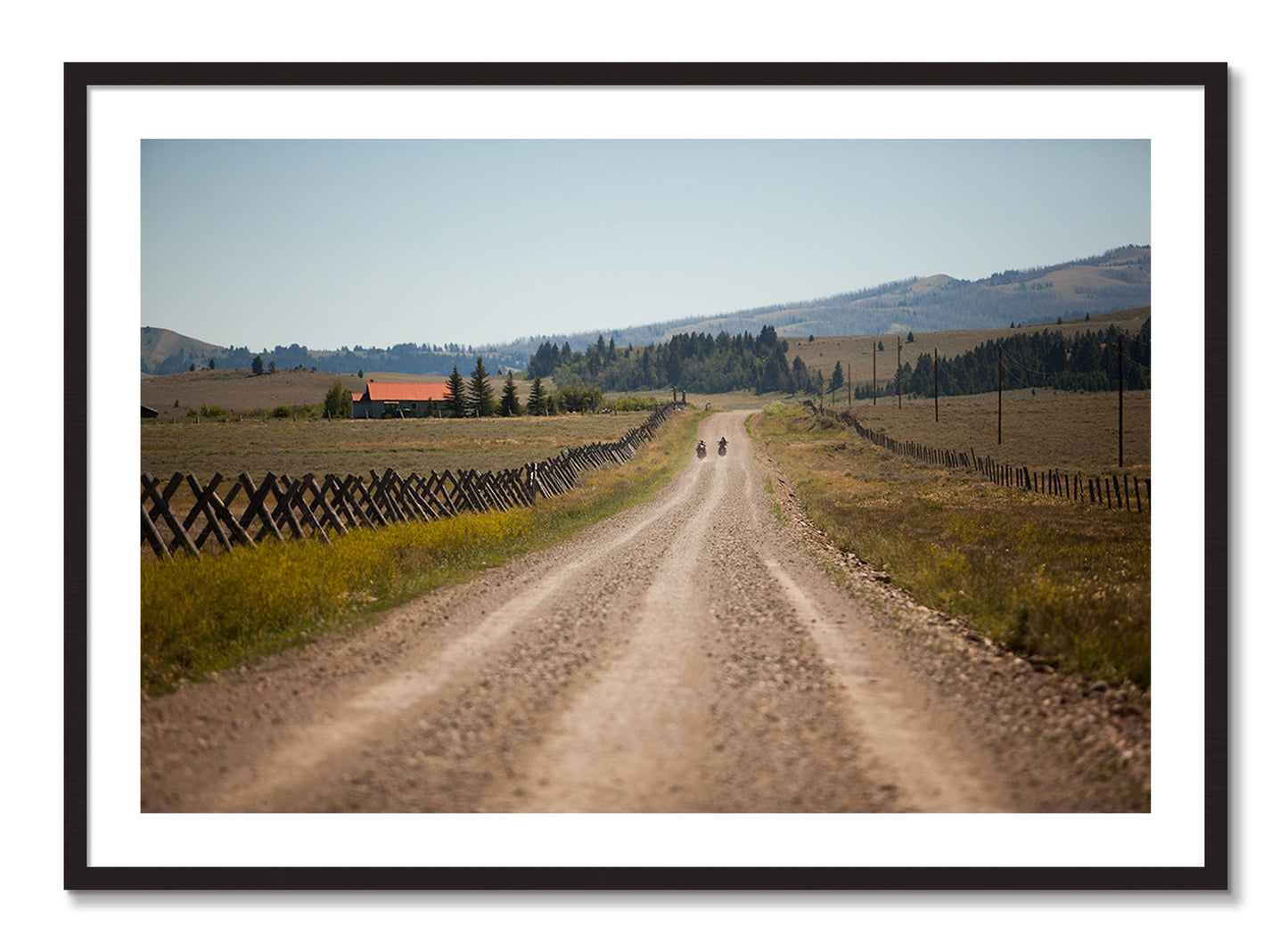 Framed photograph of Get Lost by Dylan Ozanich, Black Walnut frame, Borders
