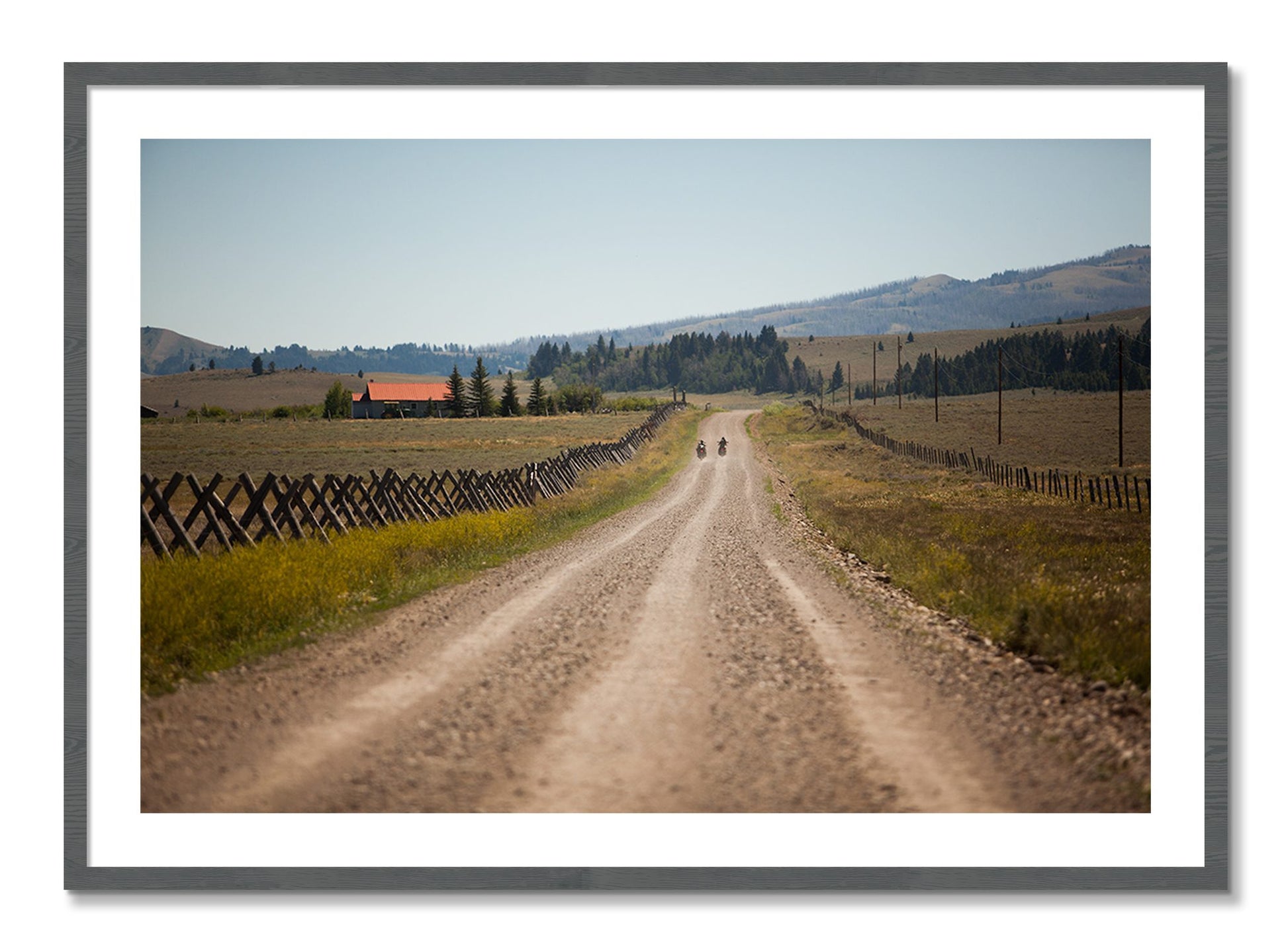 Framed photograph of Get Lost by Dylan Ozanich, Grey frame, Borders