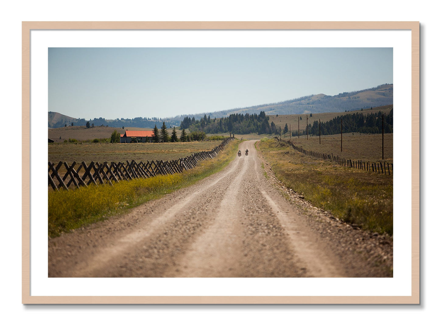 Framed photograph of Get Lost by Dylan Ozanich, Maple frame, Borders
