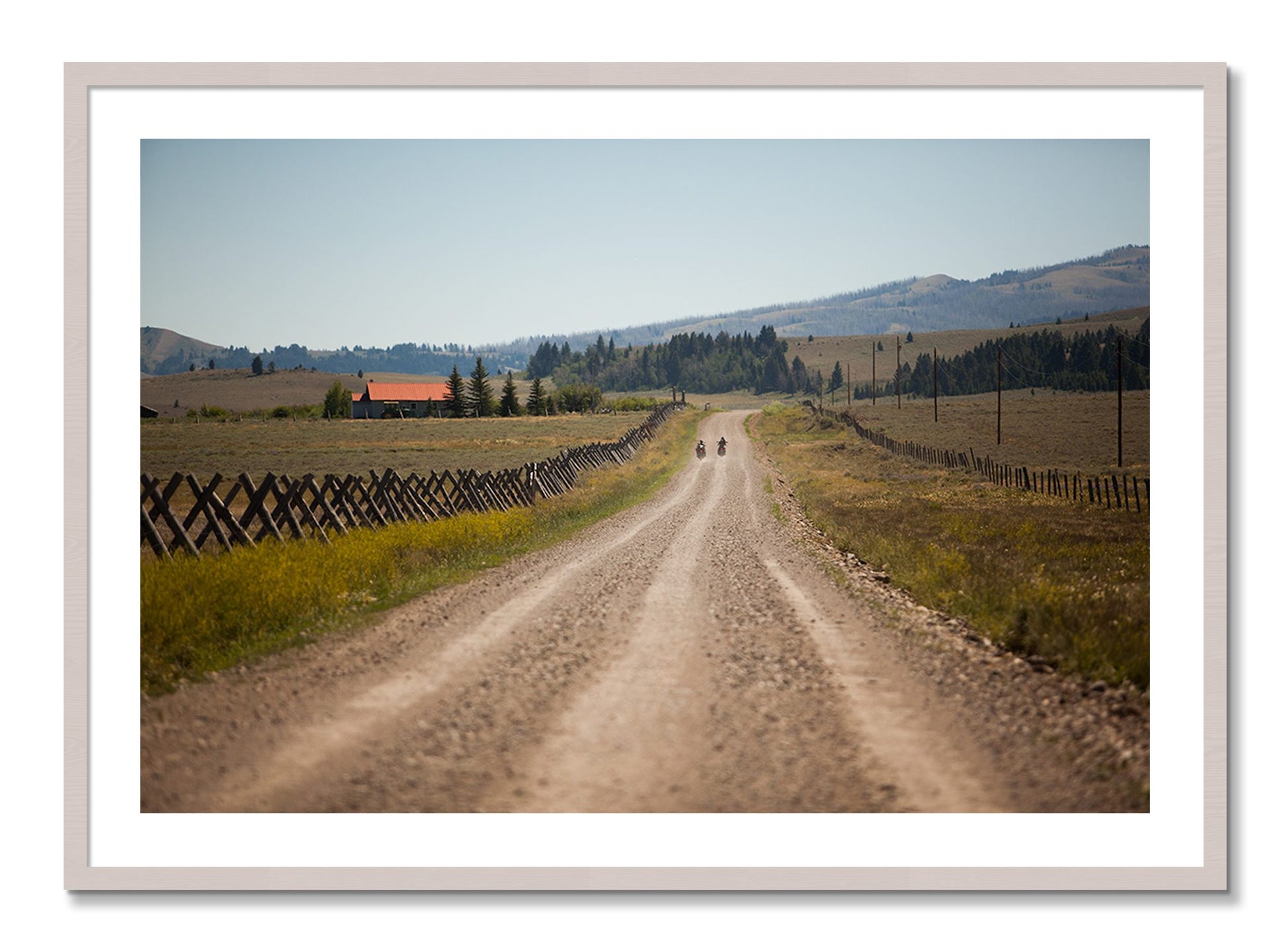 Framed photograph of Get Lost by Dylan Ozanich, White Maple frame, Borders
