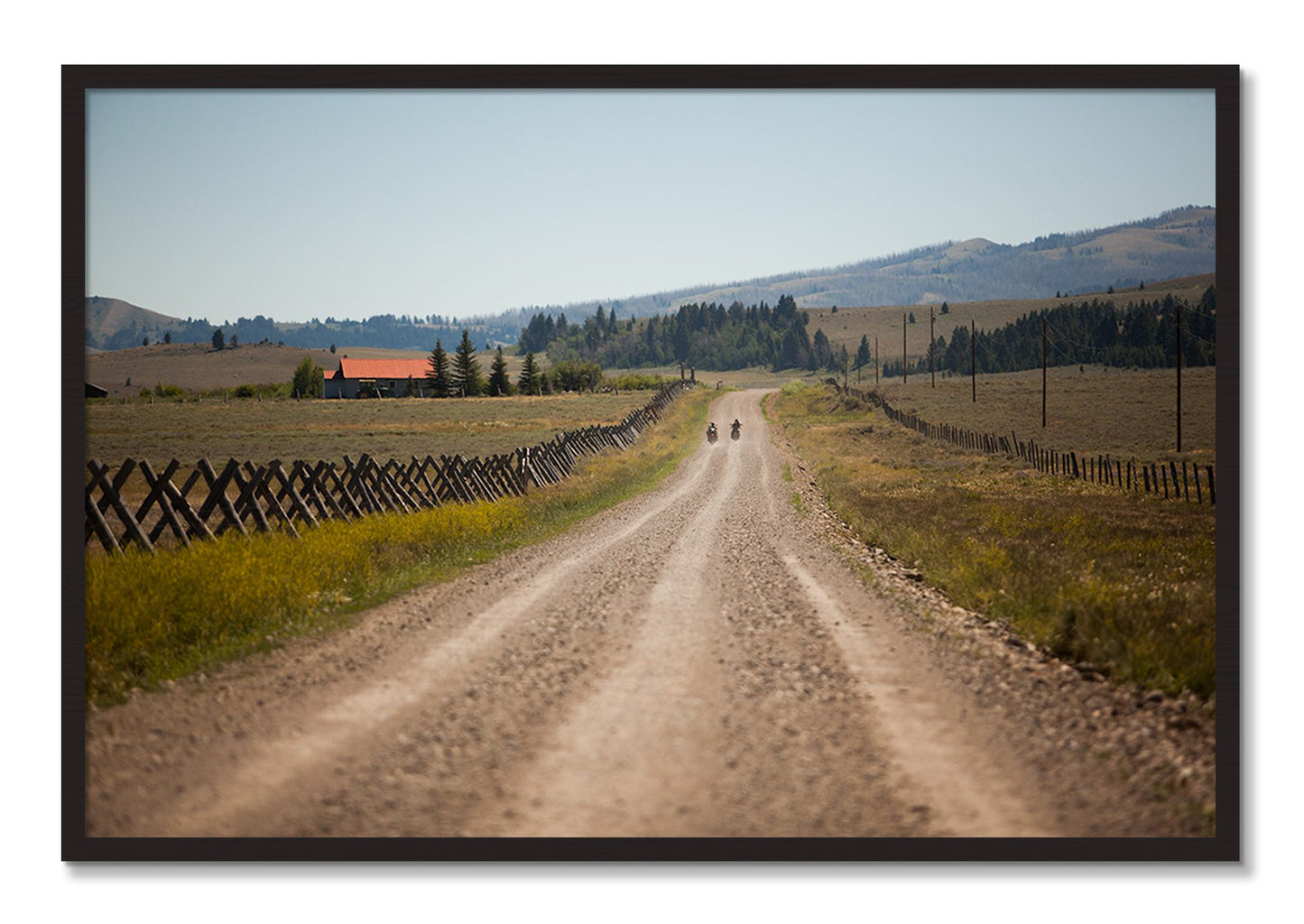 Framed photograph of Get Lost by Dylan Ozanich, Black Walnut frame, Full Bleed