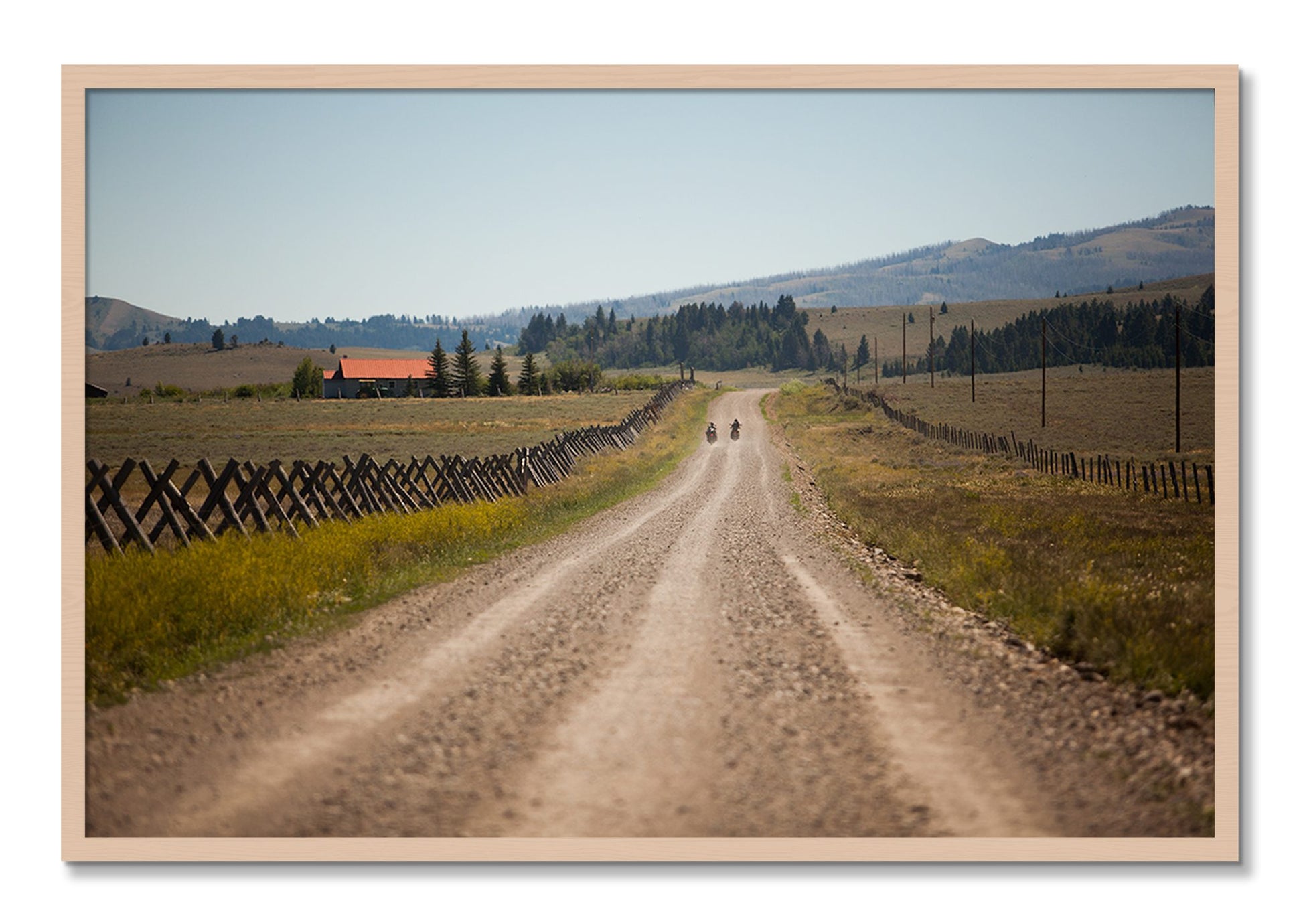 Framed photograph of Get Lost by Dylan Ozanich, Maple frame, Full Bleed
