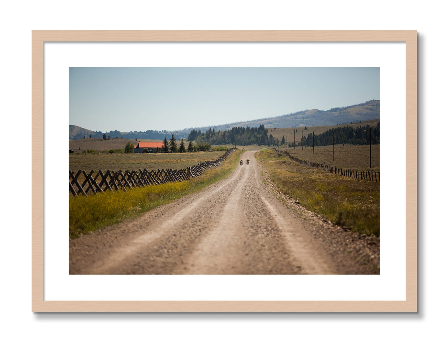 Framed photograph of Get Lost by Dylan Ozanich, Maple frame, Borders