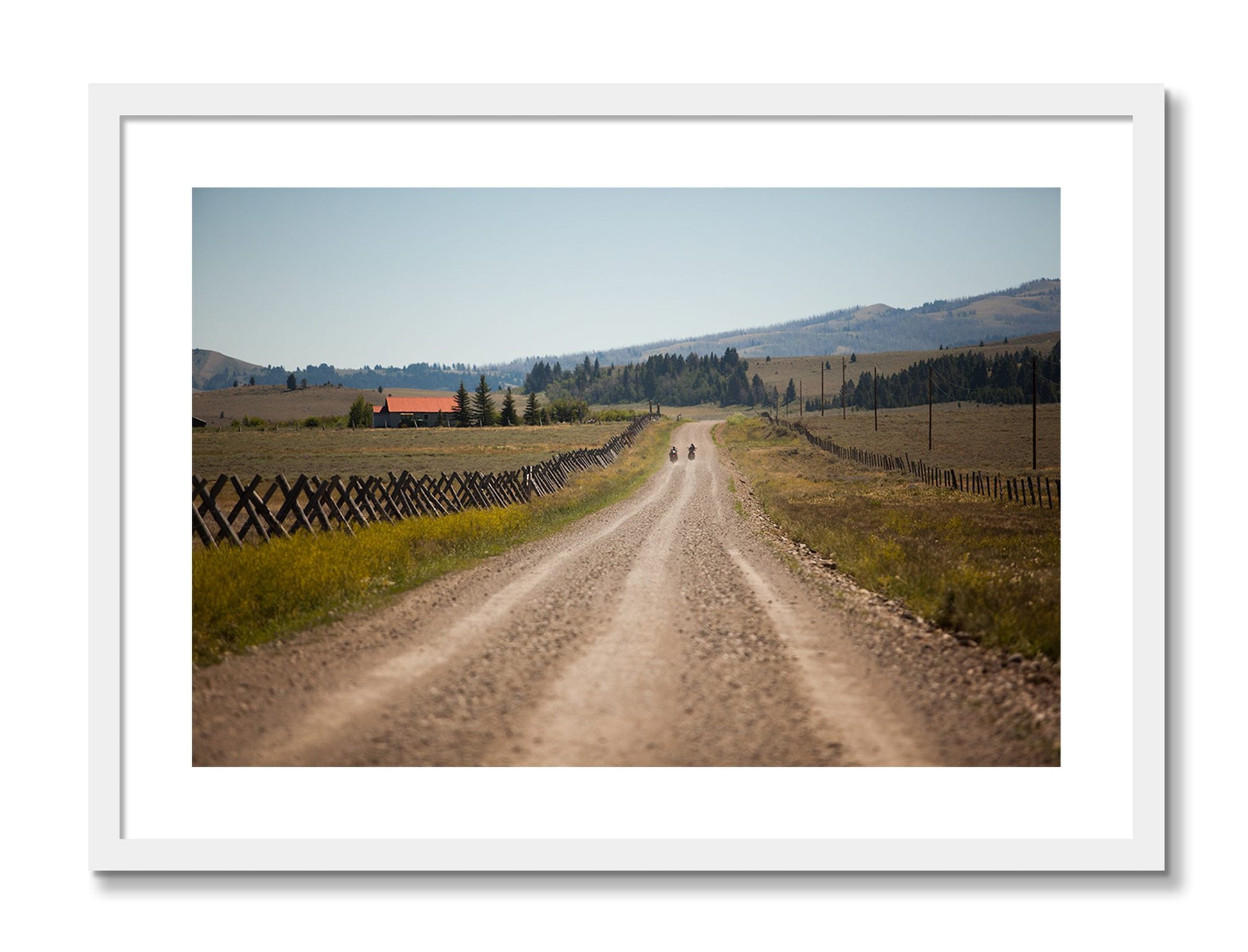 Framed photograph of Get Lost by Dylan Ozanich, White frame, Borders