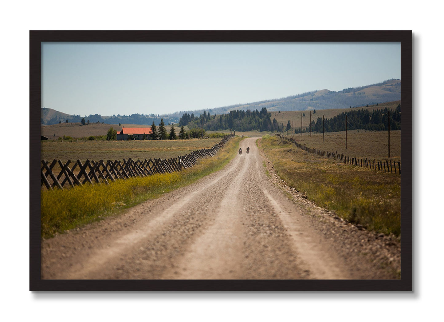 Framed photograph of Get Lost by Dylan Ozanich, Black Walnut frame, Full Bleed
