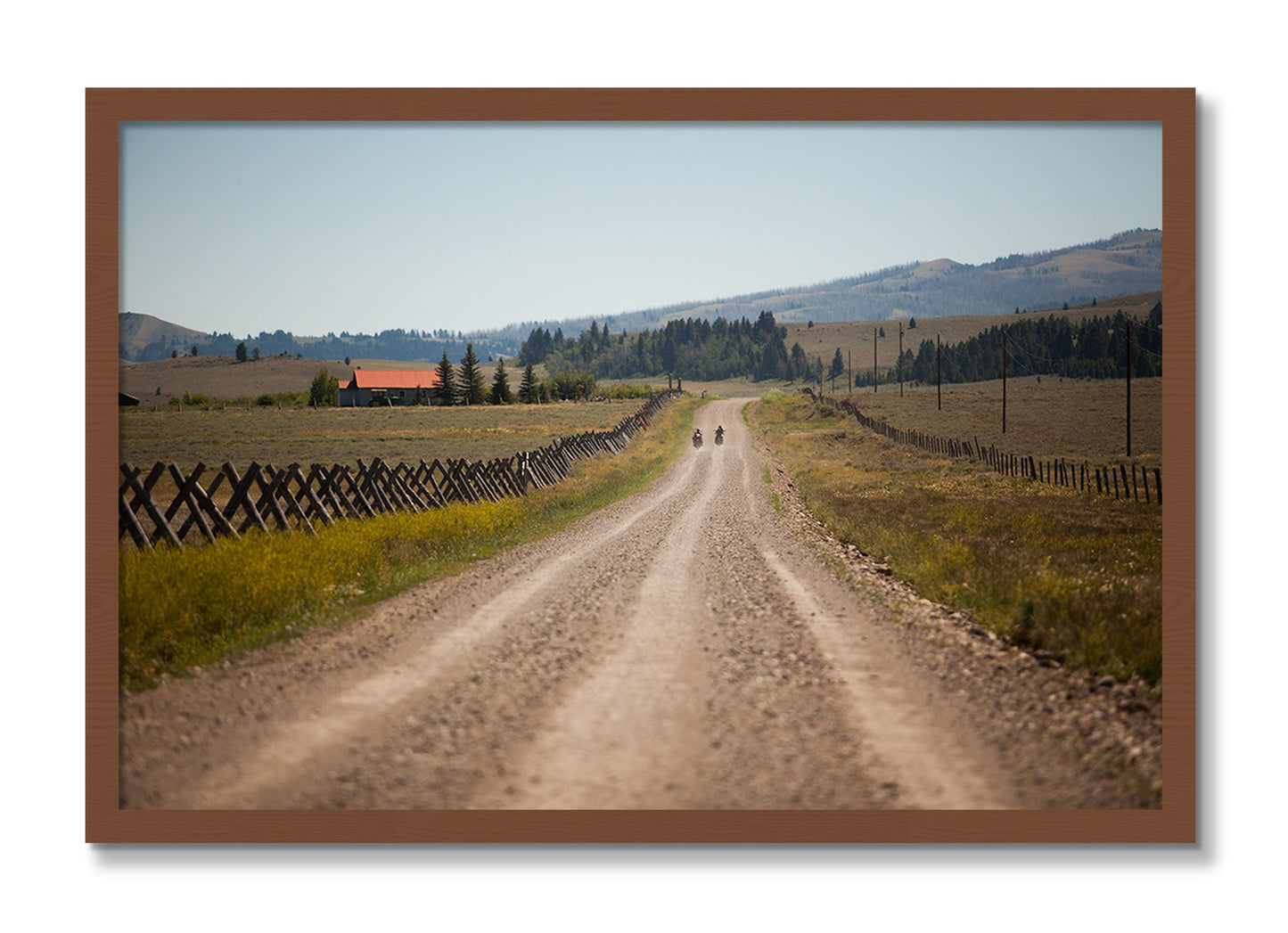 Framed photograph of Get Lost by Dylan Ozanich, Walnut frame, Full Bleed