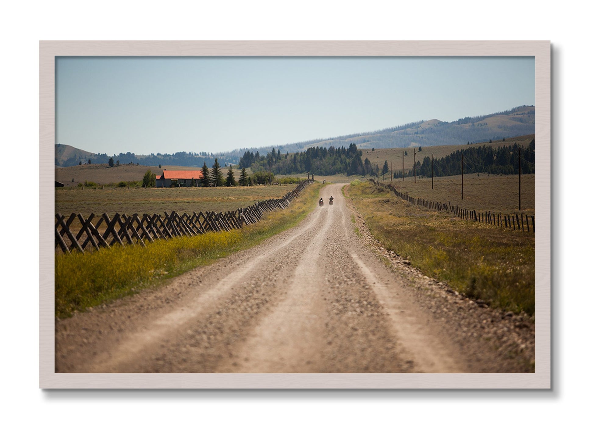 Framed photograph of Get Lost by Dylan Ozanich, White Maple frame, Full Bleed