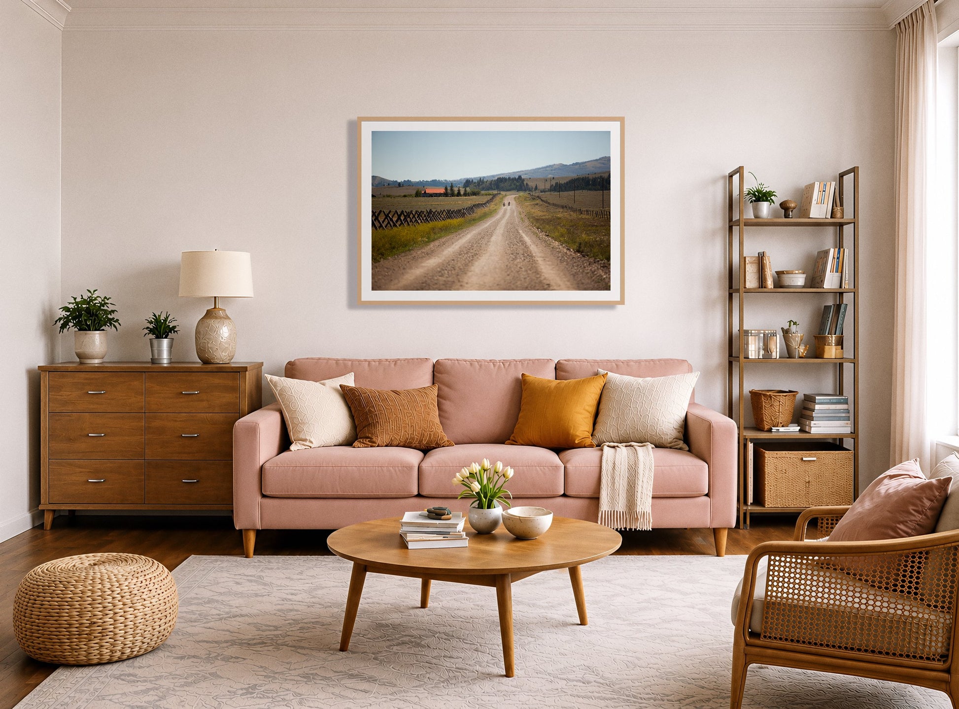 Framed photograph of Get Lost by Dylan Ozanich displayed on a wall