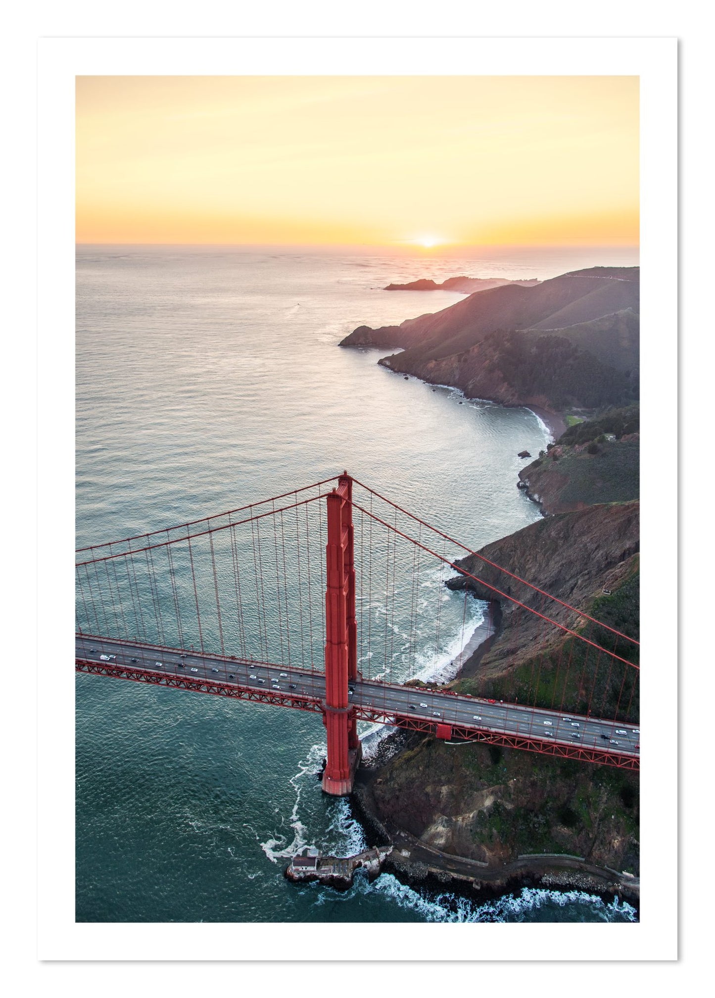 Fine art print of Golden Gate At Dusk by Dylan Ozanich, unframed