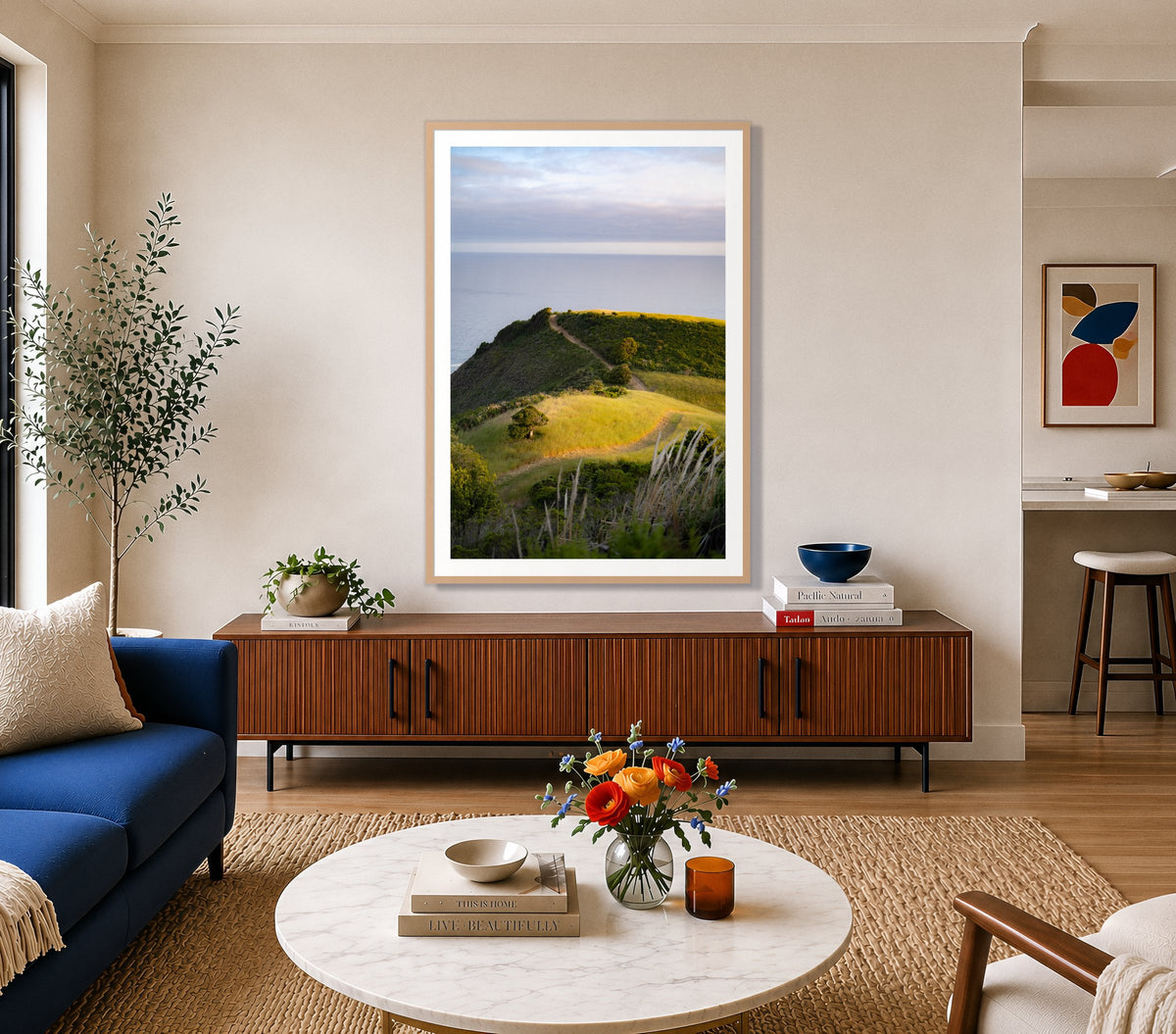 Golden Trail in a room