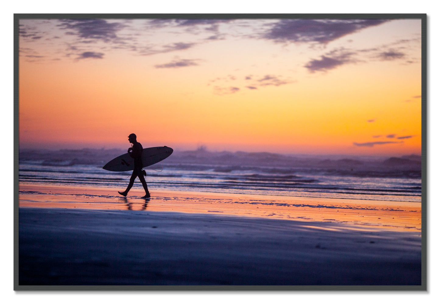 Framed photograph of Good Session by Dylan Ozanich, Grey frame, Full Bleed