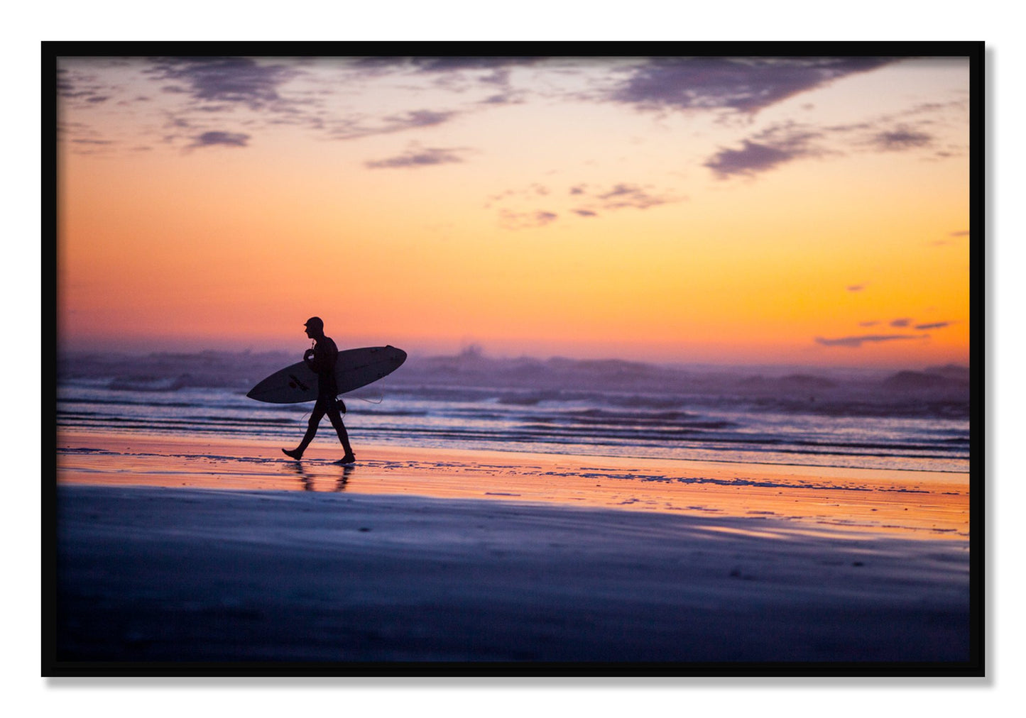 Framed photograph of Good Session by Dylan Ozanich, Black frame, Full Bleed