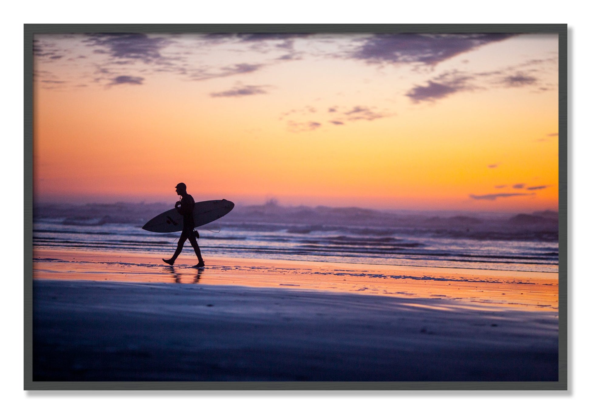 Framed photograph of Good Session by Dylan Ozanich, Grey frame, Full Bleed