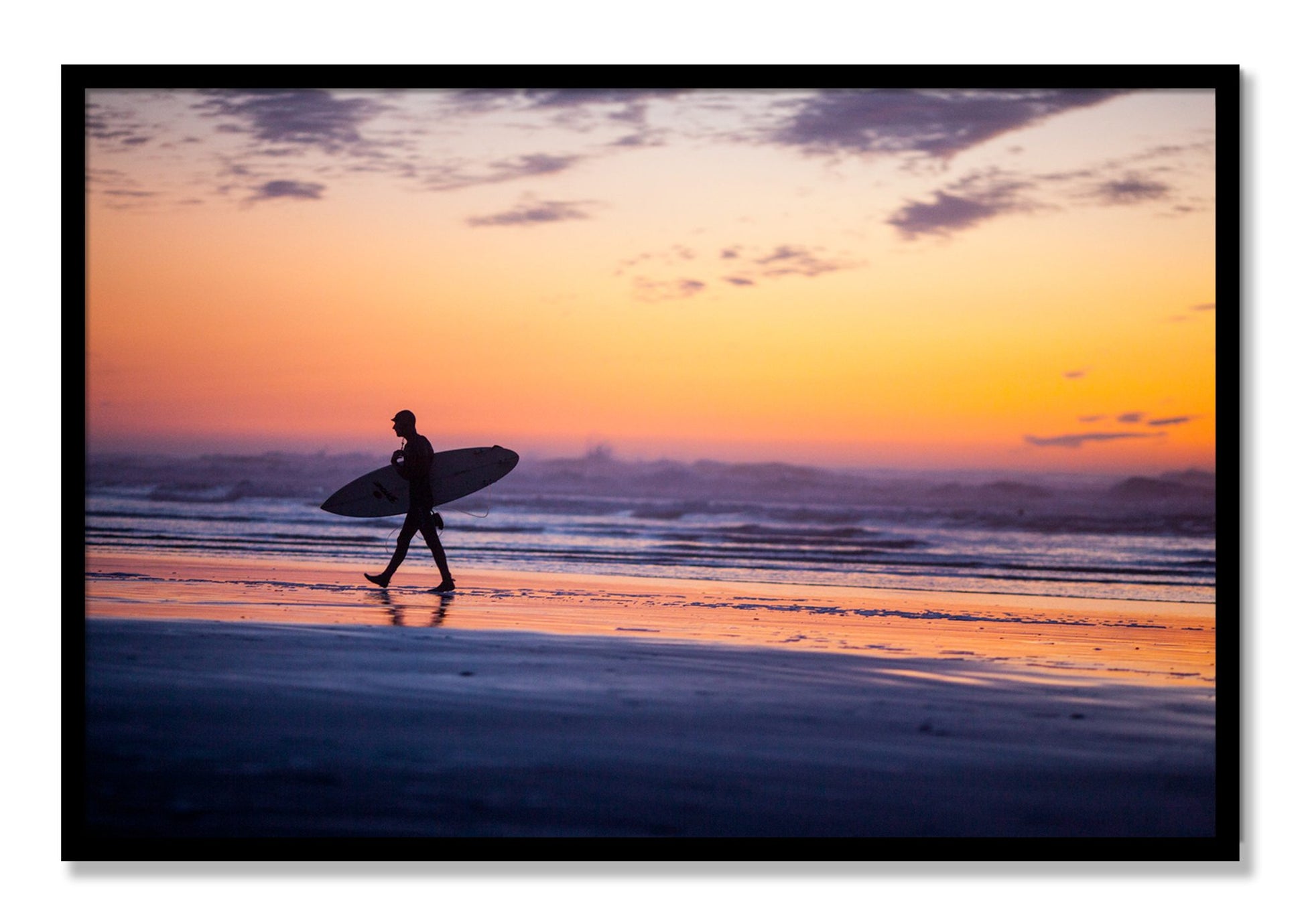 Framed photograph of Good Session by Dylan Ozanich, Black frame, Full Bleed