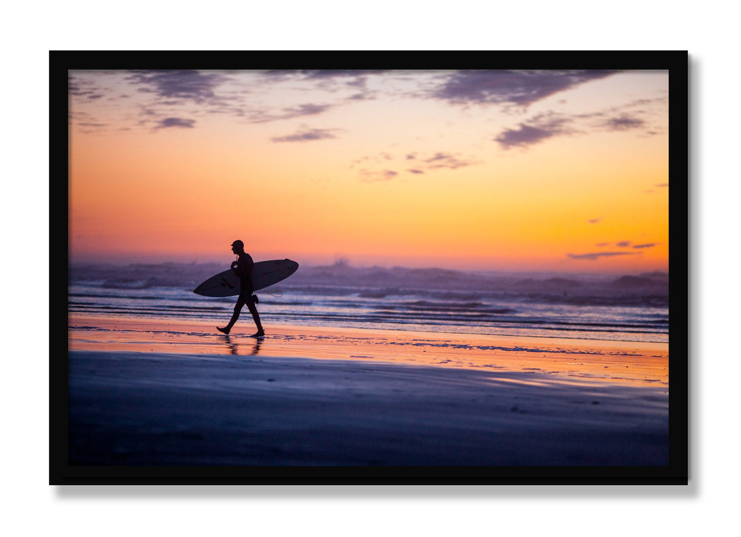Framed photograph of Good Session by Dylan Ozanich, Black frame, Full Bleed