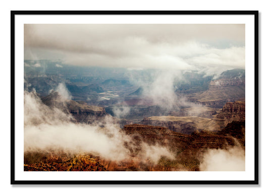 Framed photograph of Grand Canyon by Dylan Ozanich, Black frame, Borders