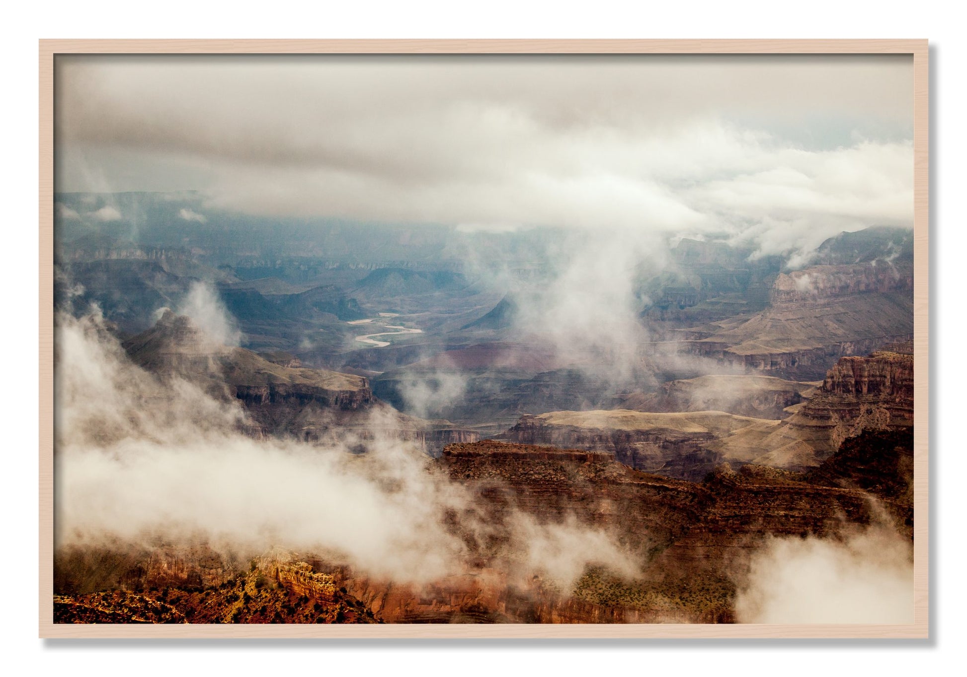 Framed photograph of Grand Canyon by Dylan Ozanich, Maple frame, Full Bleed