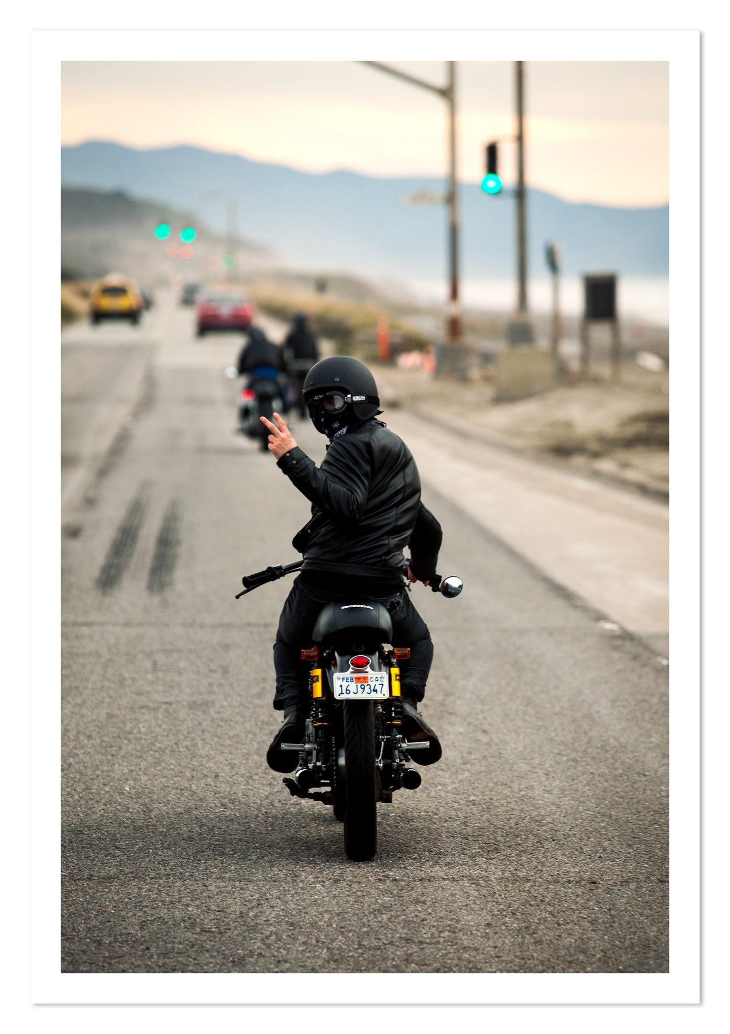 Fine art print of Great Highway Riding by Dylan Ozanich, unframed