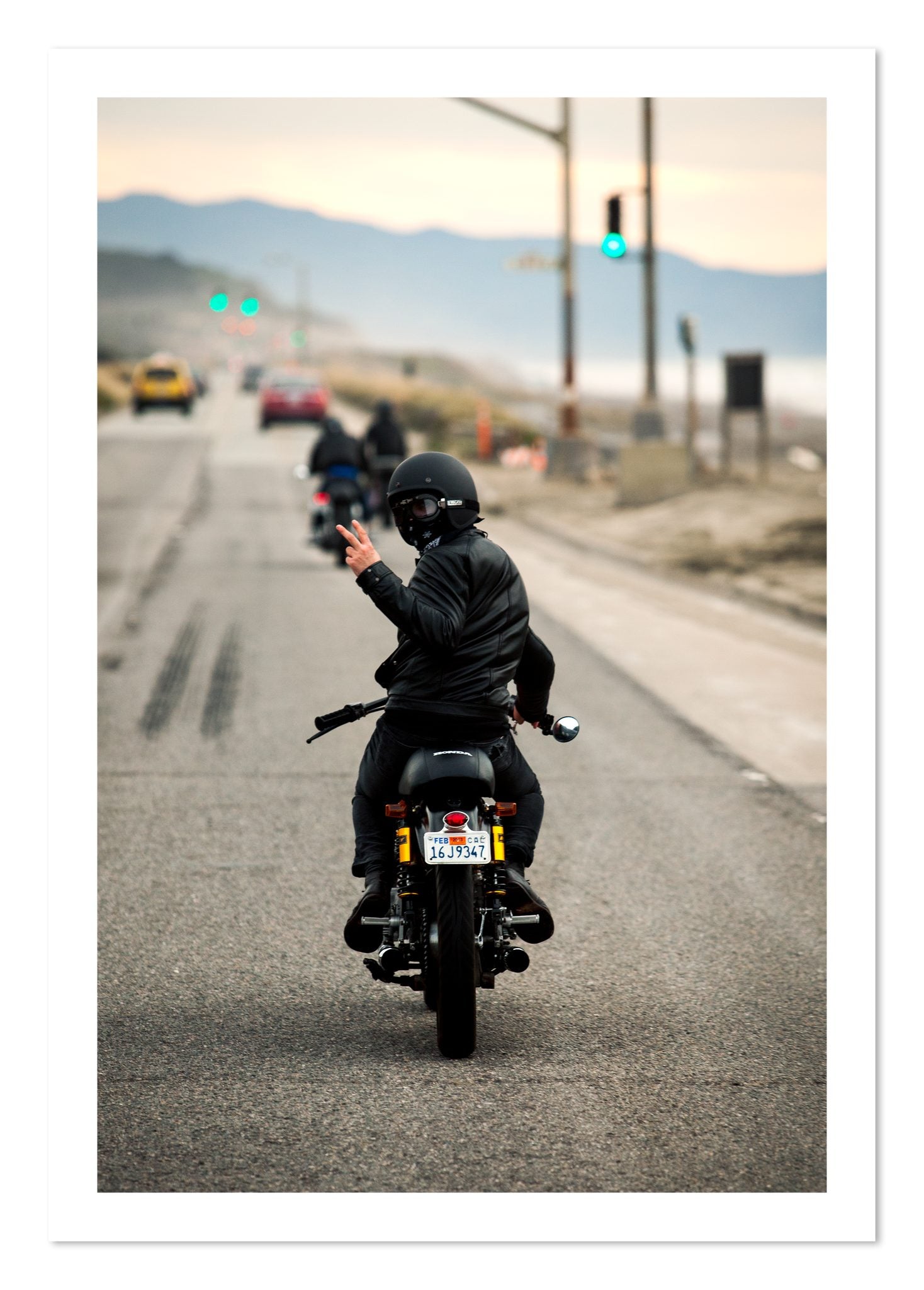 Fine art print of Great Highway Riding by Dylan Ozanich, unframed