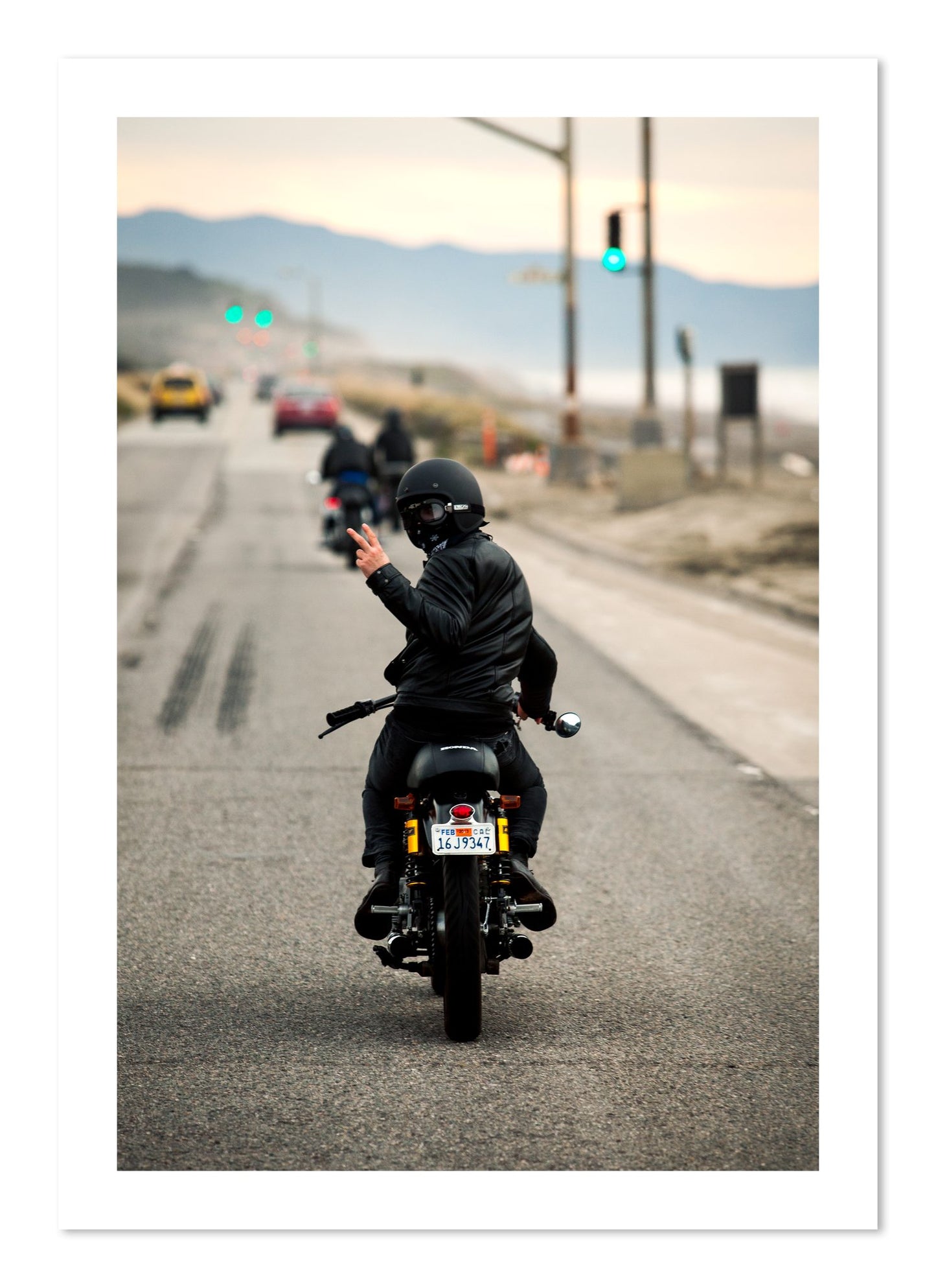Fine art print of Great Highway Riding by Dylan Ozanich, unframed