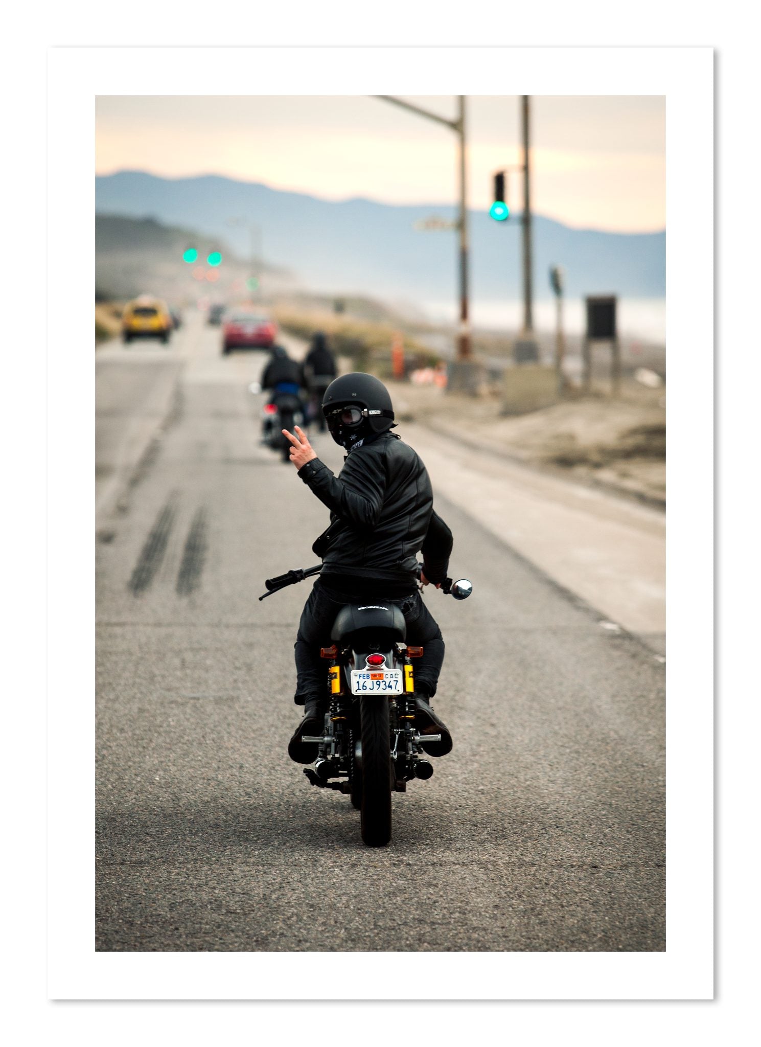 Fine art print of Great Highway Riding by Dylan Ozanich, unframed