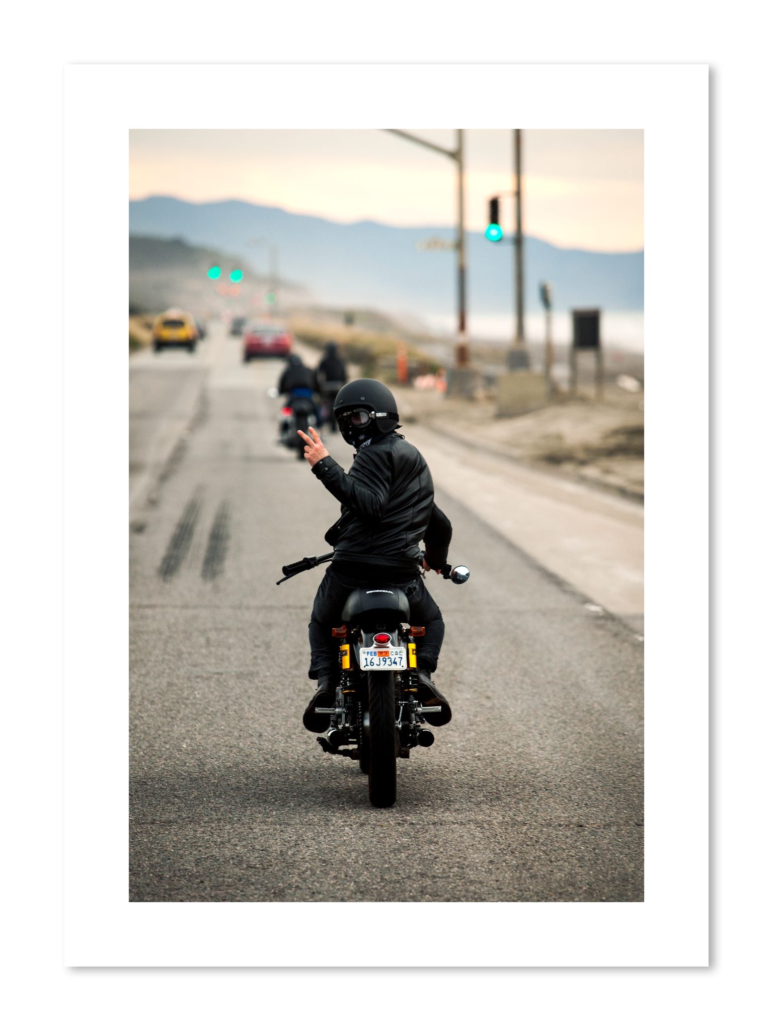 Fine art print of Great Highway Riding by Dylan Ozanich, unframed