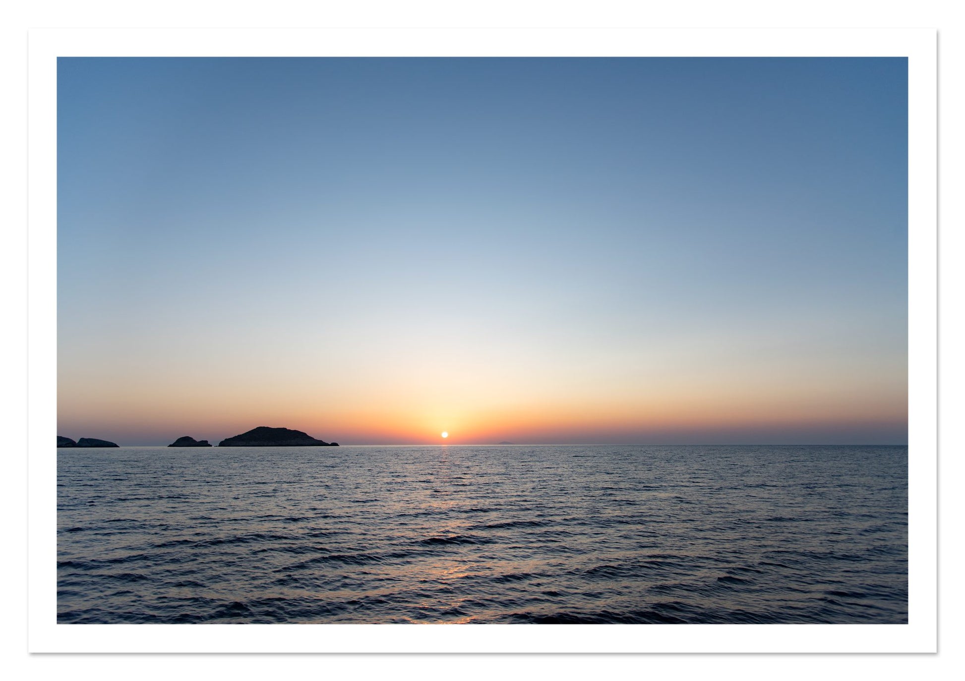 Fine art print of Greek Ocean by Dylan Ozanich, unframed