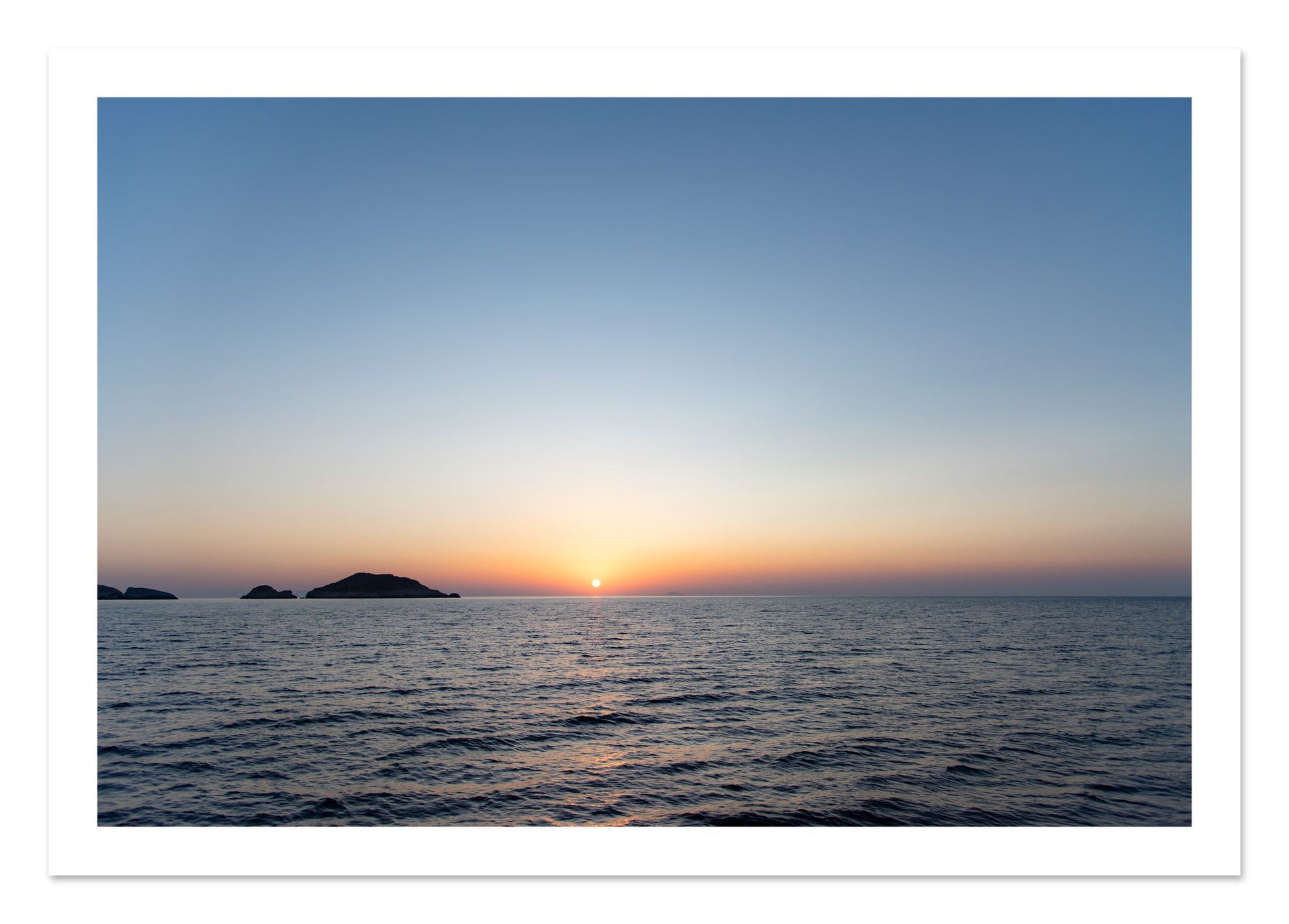 Fine art print of Greek Ocean by Dylan Ozanich, unframed