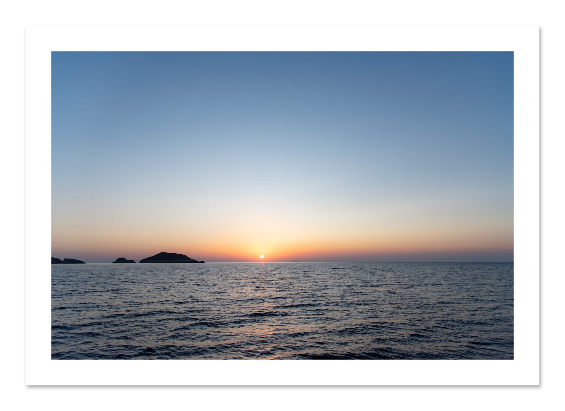 Fine art print of Greek Ocean by Dylan Ozanich, unframed