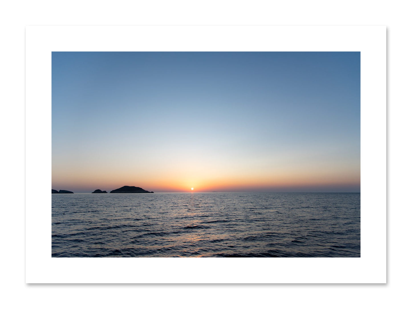 Fine art print of Greek Ocean by Dylan Ozanich, unframed