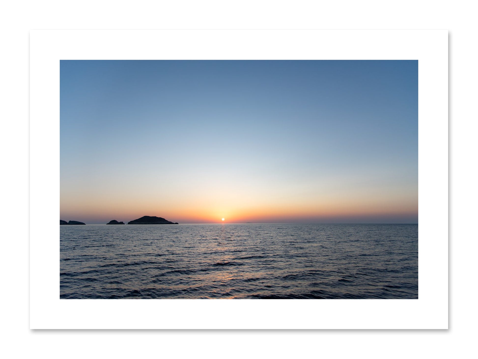 Fine art print of Greek Ocean by Dylan Ozanich, unframed
