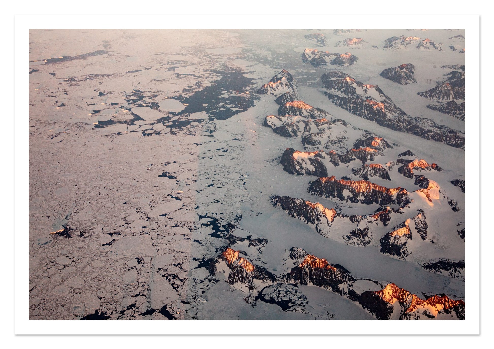 Fine art print of Greenland Peaks by Dylan Ozanich, unframed