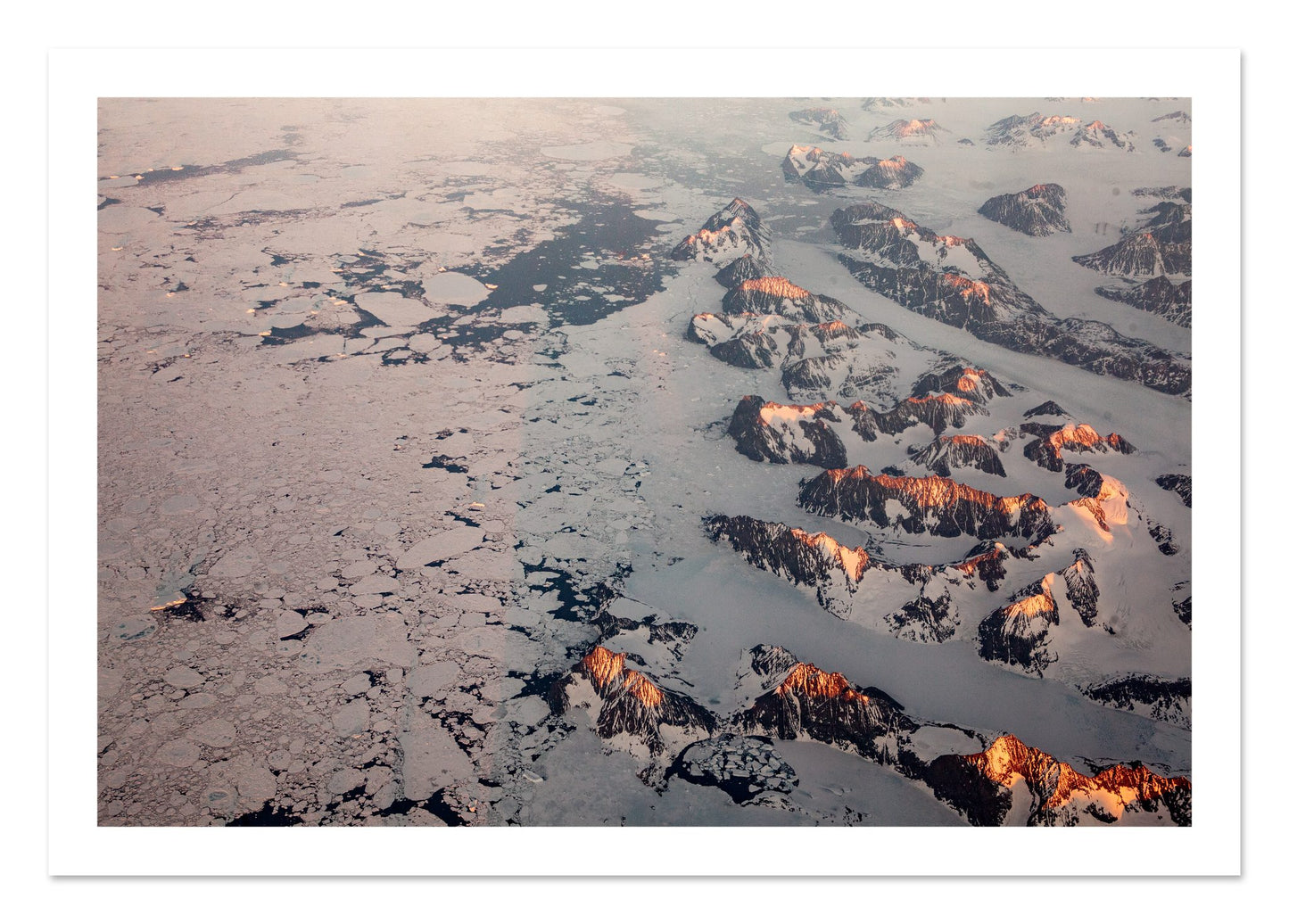 Fine art print of Greenland Peaks by Dylan Ozanich, unframed