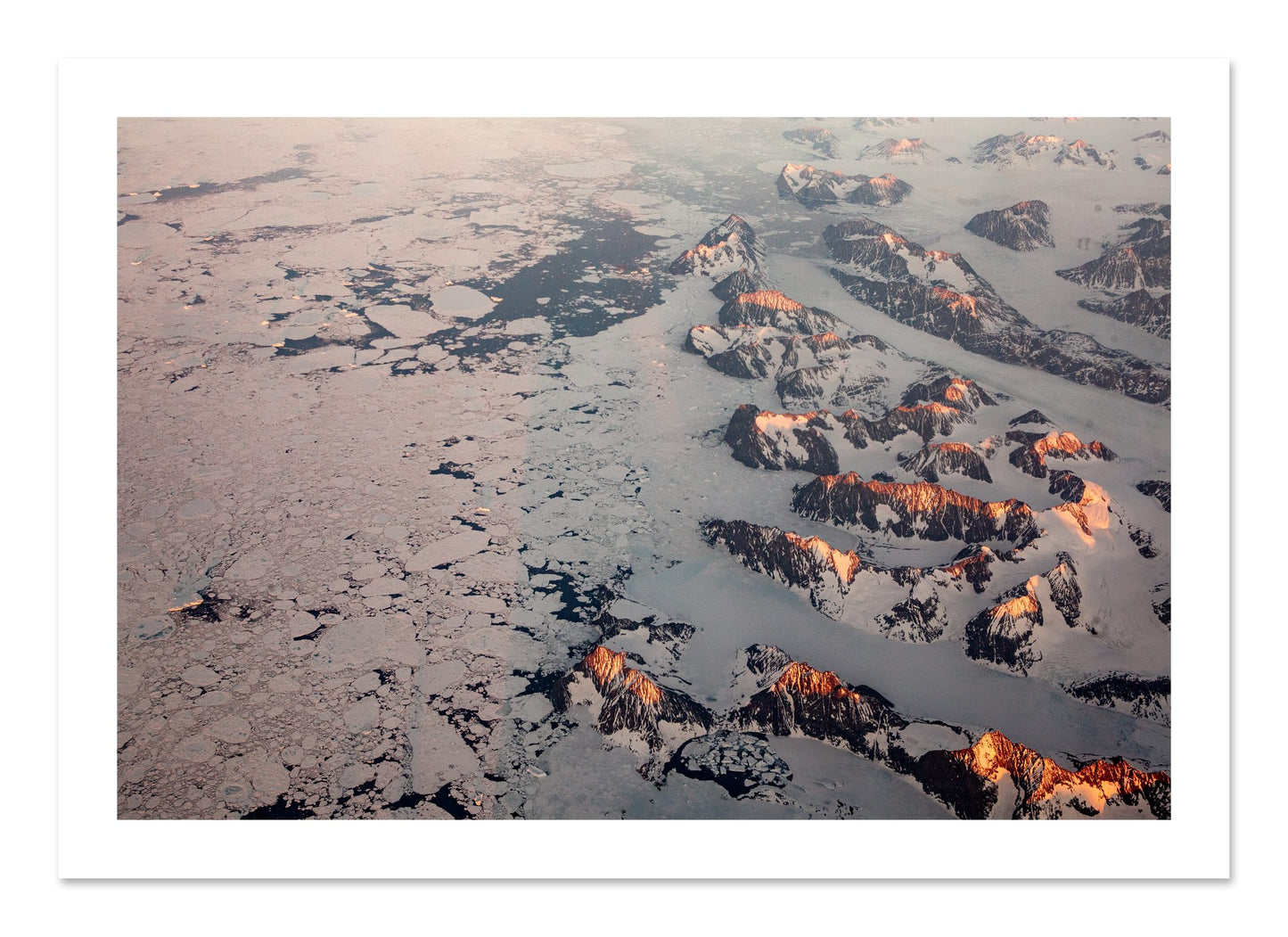 Fine art print of Greenland Peaks by Dylan Ozanich, unframed