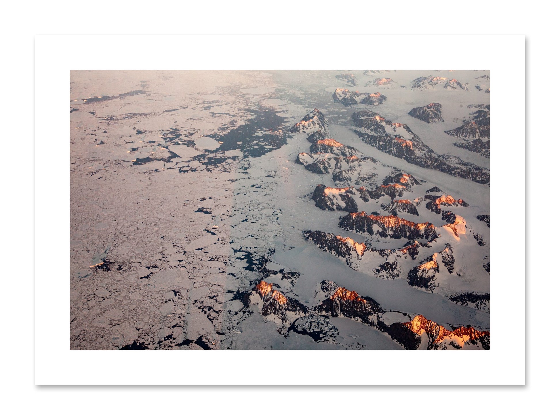 Fine art print of Greenland Peaks by Dylan Ozanich, unframed