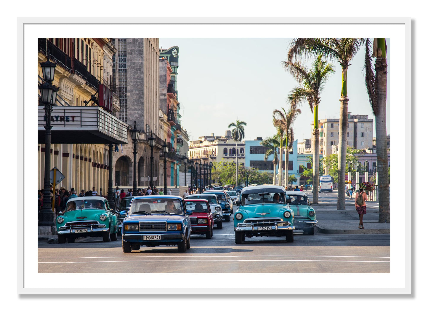 Framed photograph of Havana by Dylan Ozanich, White frame, Borders