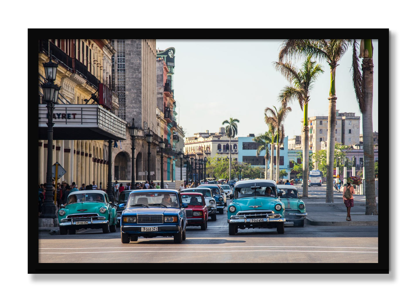 Framed photograph of Havana by Dylan Ozanich, Black frame, Full Bleed