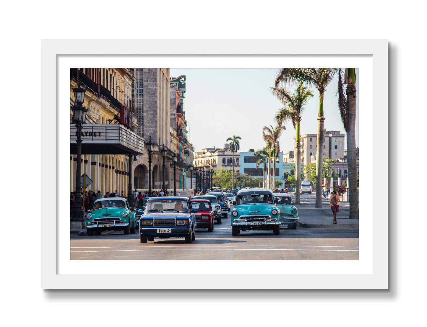 Framed photograph of Havana by Dylan Ozanich, White frame, Borders