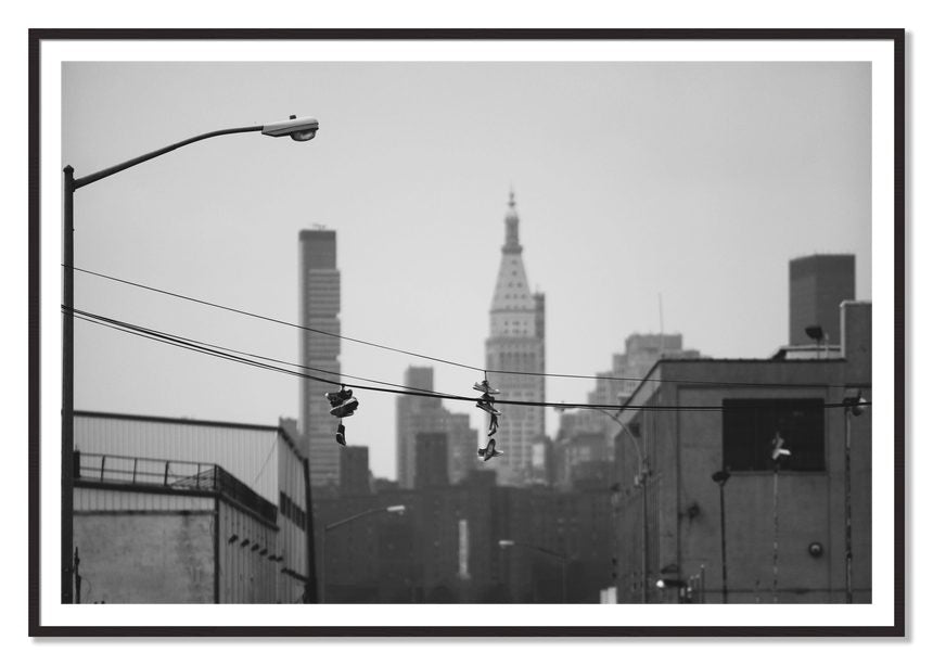 His And Hers by Dylan Ozanich, 48×72 print with a White Border in a Black Walnut frame