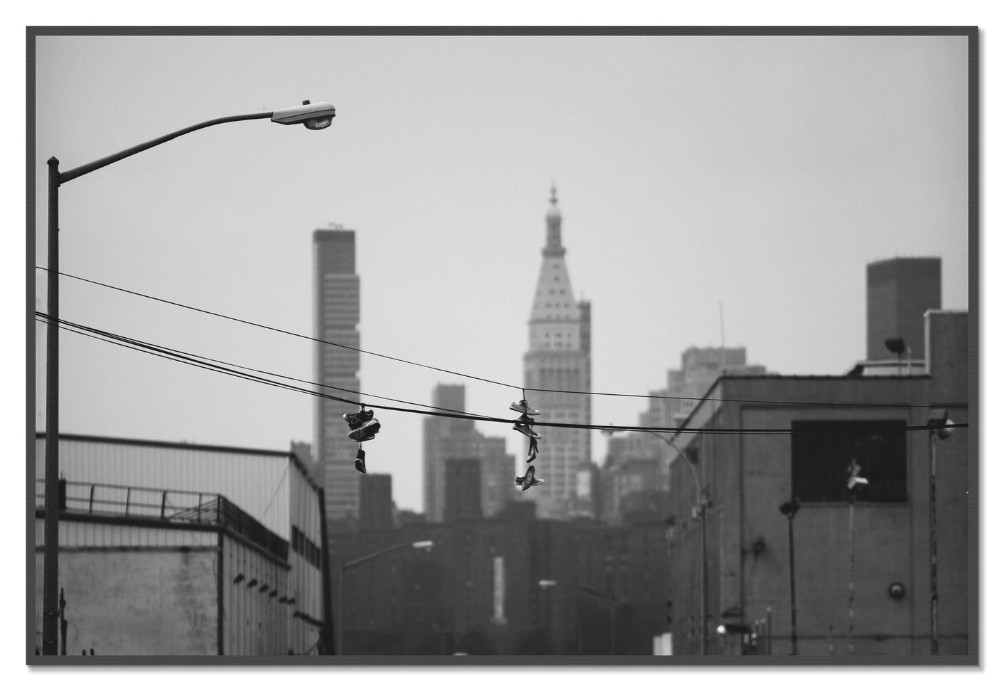His And Hers by Dylan Ozanich, 48×72 Full Bleed Print in a Grey frame