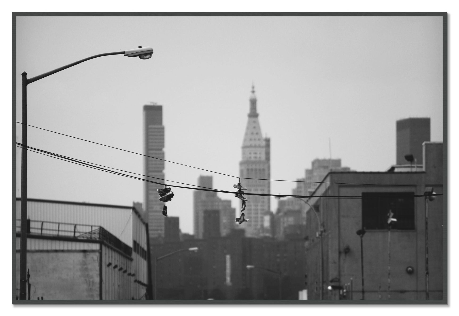 His And Hers by Dylan Ozanich, 48×72 Full Bleed Print in a Grey frame
