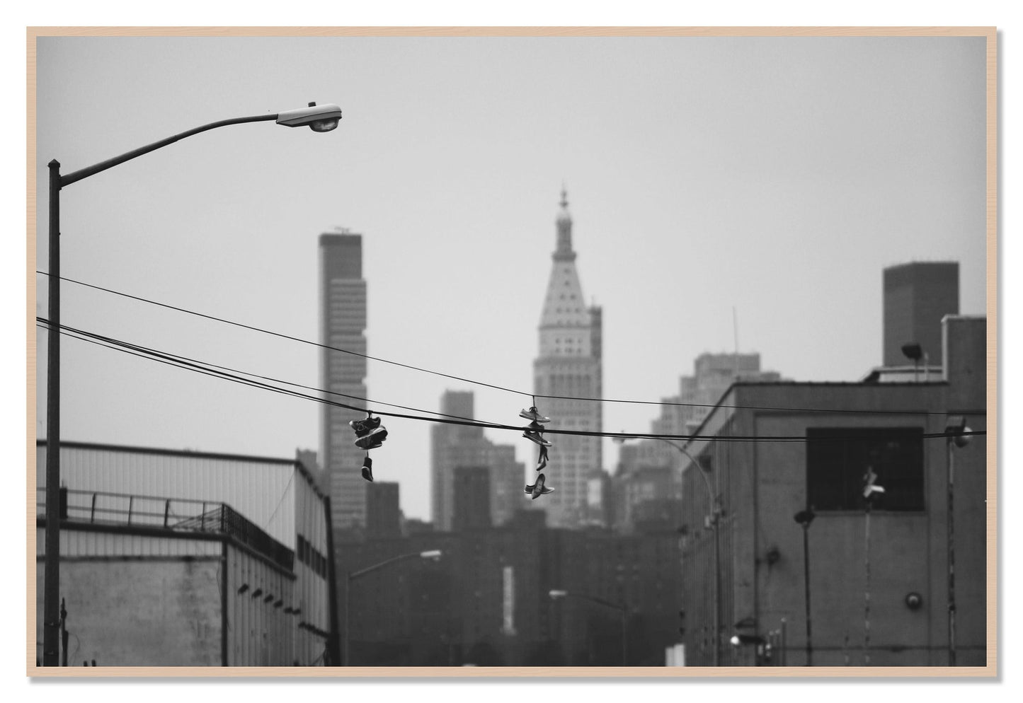 His And Hers by Dylan Ozanich, 48×72 Full Bleed Print in a Maple frame