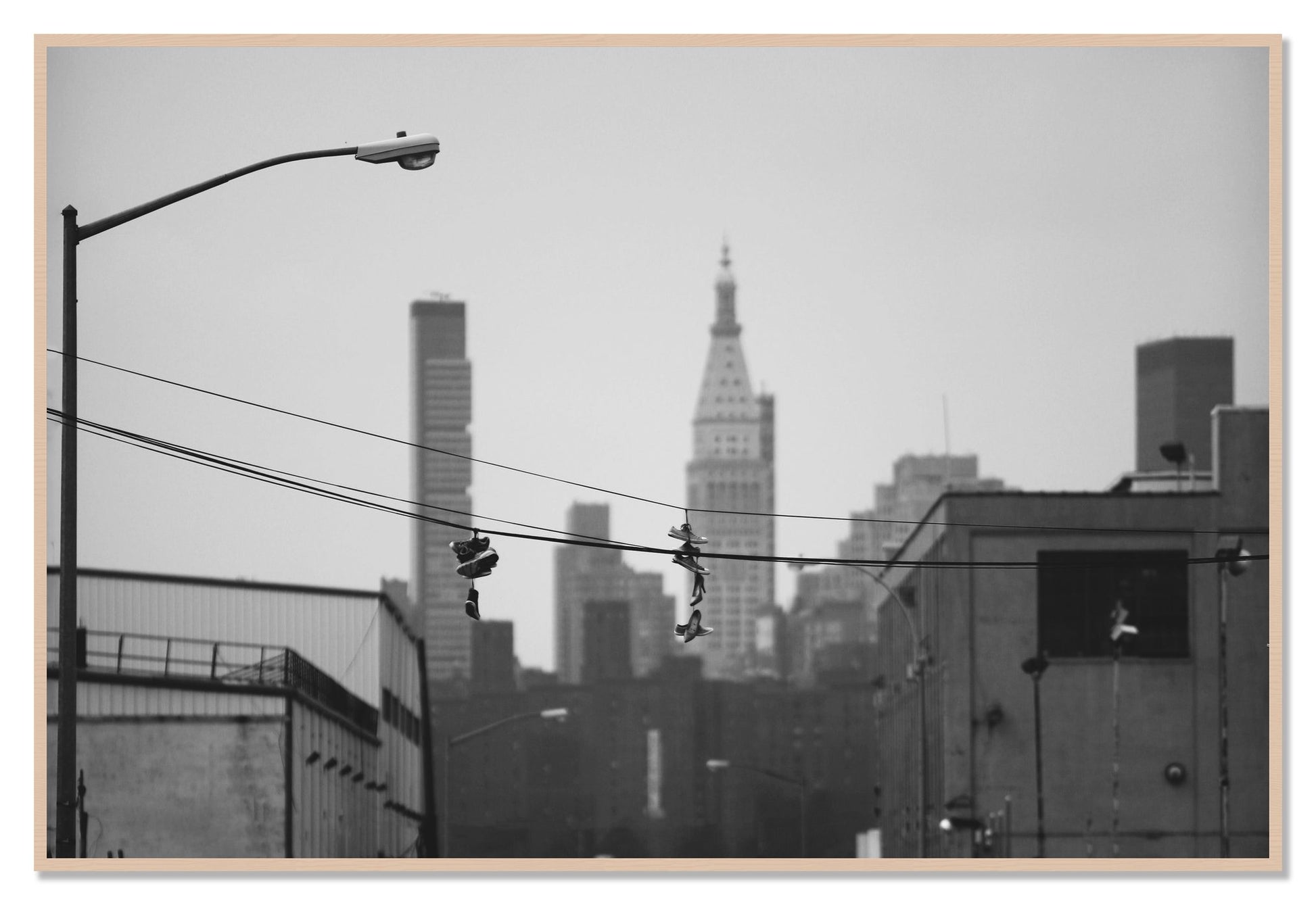 His And Hers by Dylan Ozanich, 48×72 Full Bleed Print in a Maple frame