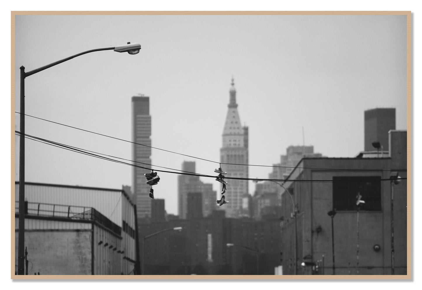 His And Hers by Dylan Ozanich, 48×72 Full Bleed Print in an Oak frame