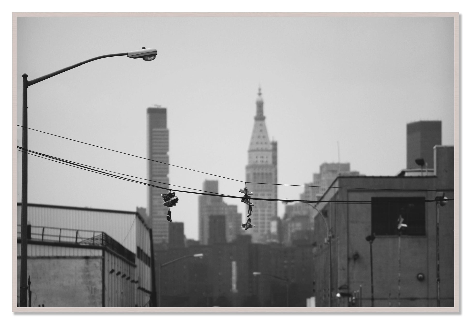 His And Hers by Dylan Ozanich, 48×72 Full Bleed Print in a White Maple frame